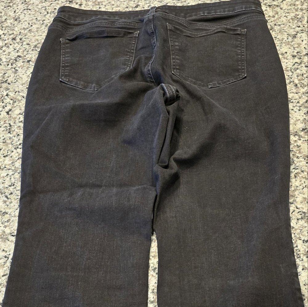 NYDJ Marilyn Straight legs Black Jeans 14W